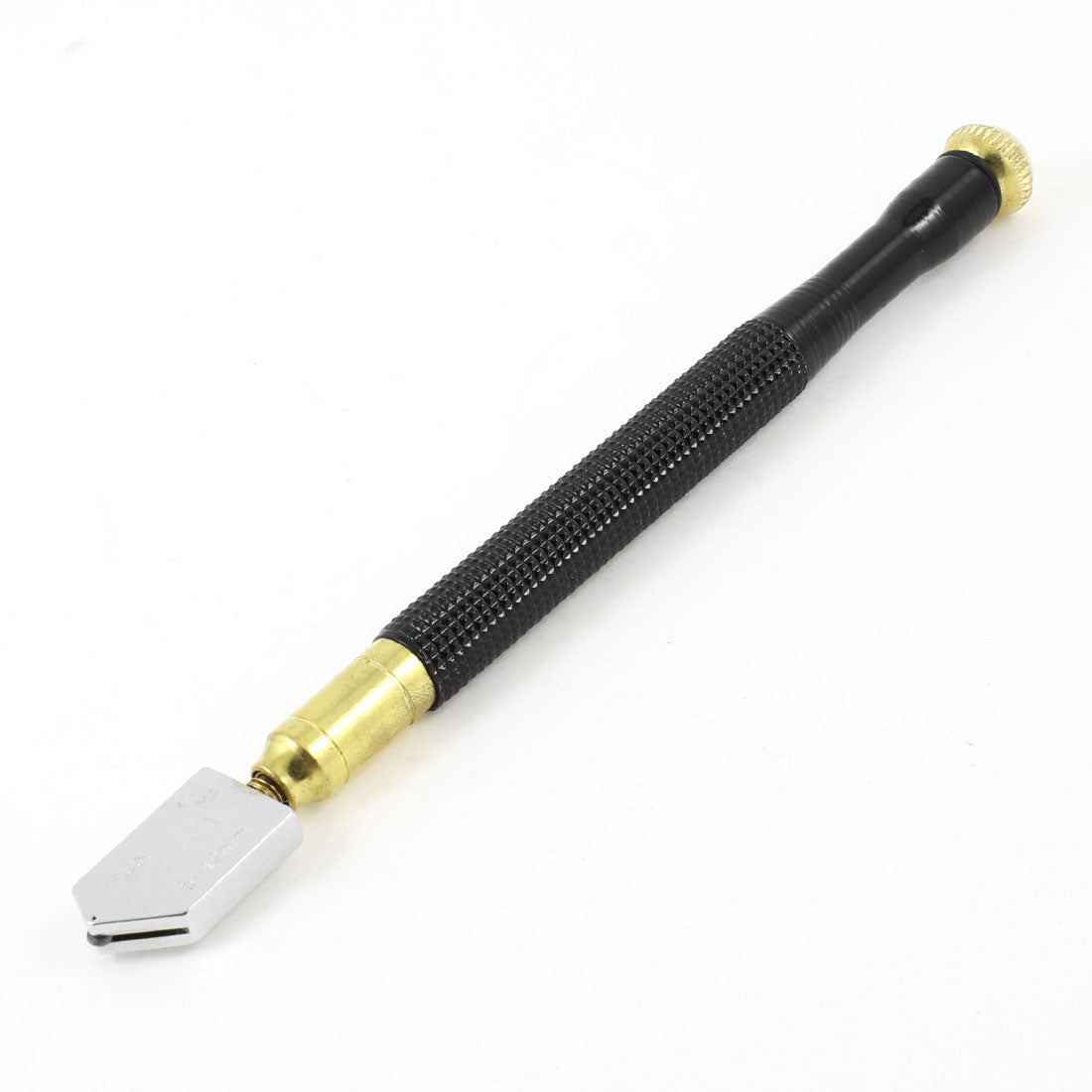Harfington Pencil Oil Feed 5-12mm Glass Cutter Cutting Tool 17cm Long Gold Tone Black