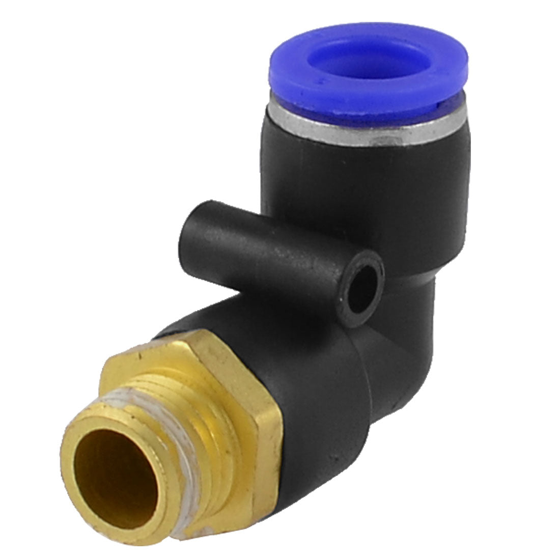 Harfington 13mm Male Thread to 10mm Push In Fitting Elbow Pneumatic Quick Connector