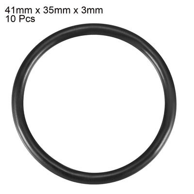 Harfington Nitrile Rubber O-Rings, Metric Buna-N Sealing Gasket Black 10Pcs