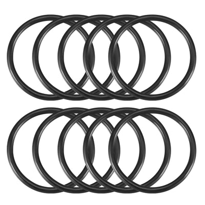 Harfington Nitrile Rubber O-Rings, Metric Buna-N Sealing Gasket Black 10Pcs