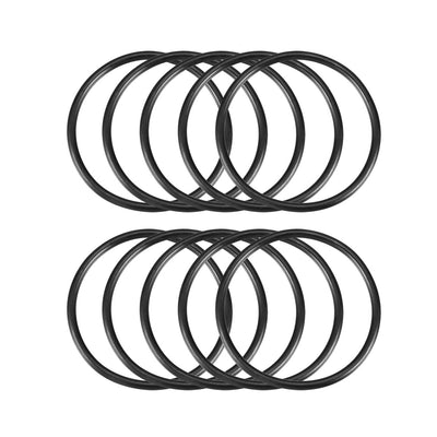 Harfington Nitrile Rubber O-Rings, Metric Buna-N Sealing Gasket Black 10Pcs