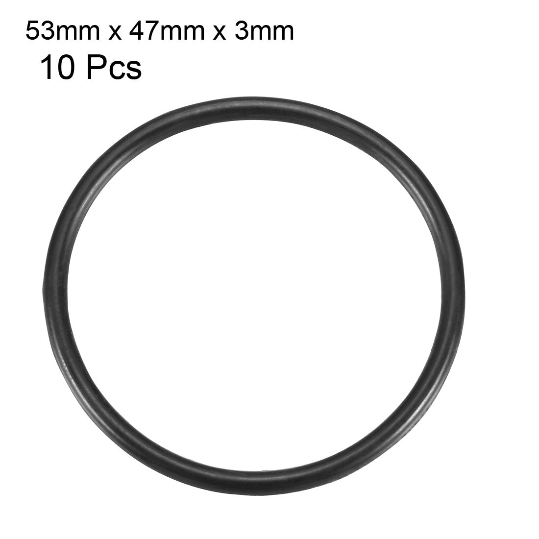 Harfington Nitrile Rubber O-Rings, Metric Buna-N Sealing Gasket Black 10Pcs