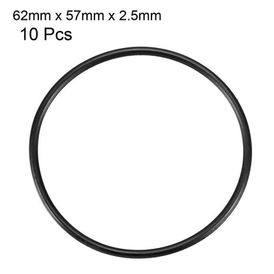 Harfington Nitrile Rubber O-Rings, Metric Buna-N Sealing Gasket Black 10Pcs