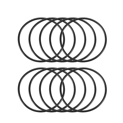 Harfington Nitrile Rubber O-Rings, Metric Buna-N Sealing Gasket Black 10Pcs