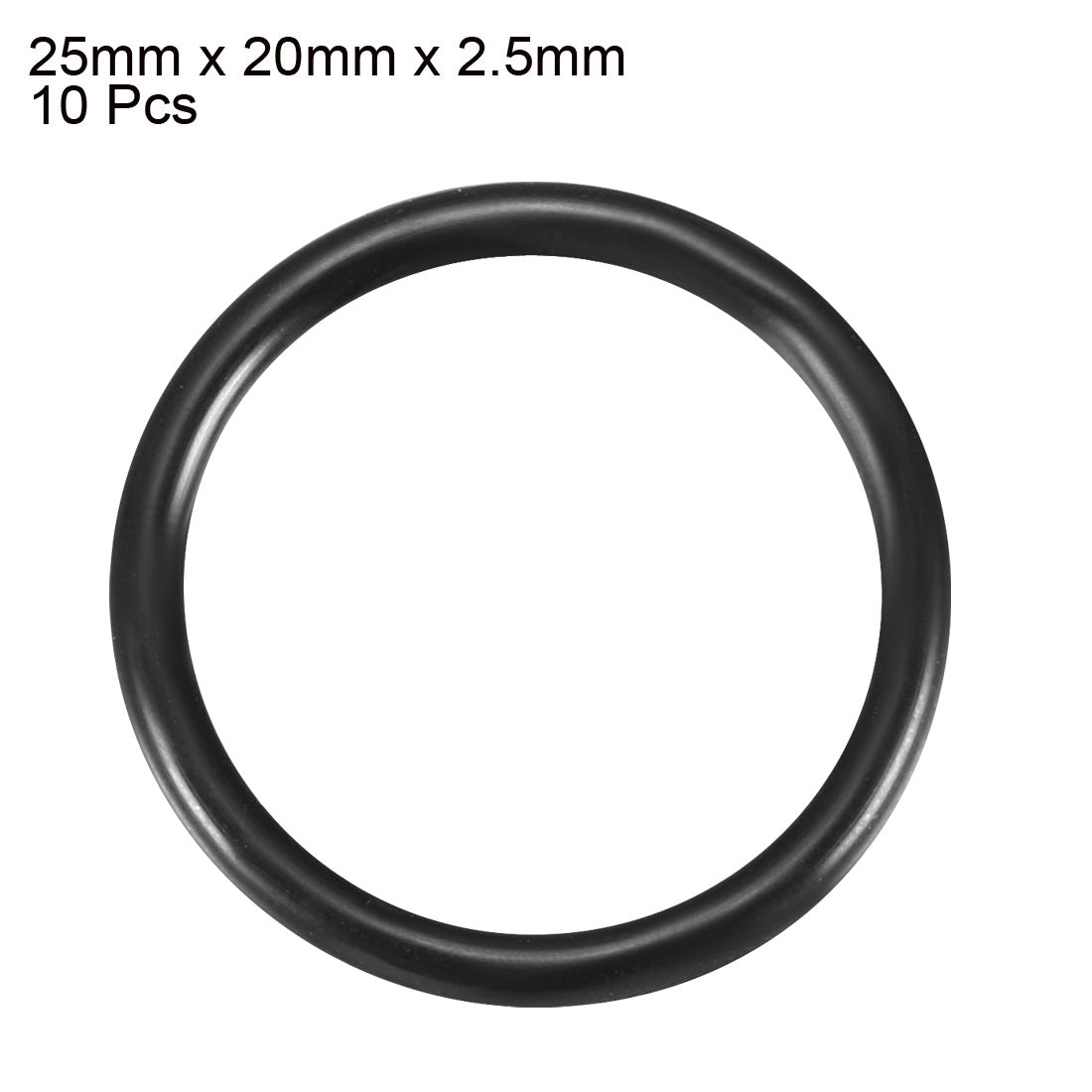 Harfington Nitrile Rubber O-Rings, Metric Buna-N Sealing Gasket Black 10Pcs