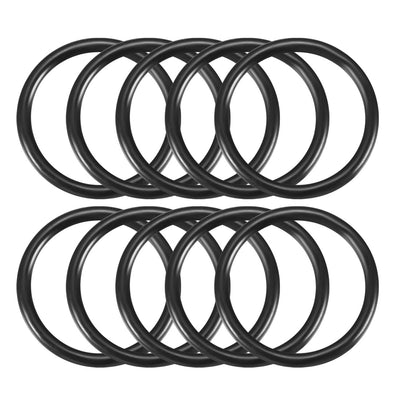 Harfington Nitrile Rubber O-Rings, Metric Buna-N Sealing Gasket Black 10Pcs