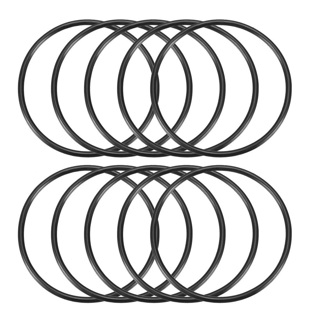 Harfington Nitrile Rubber O-Rings, Metric Buna-N Sealing Gasket Black 10Pcs
