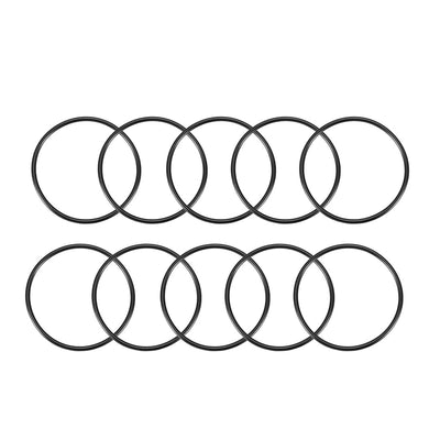 Harfington Nitrile Rubber O-Rings, Metric Buna-N Sealing Gasket Black 10Pcs
