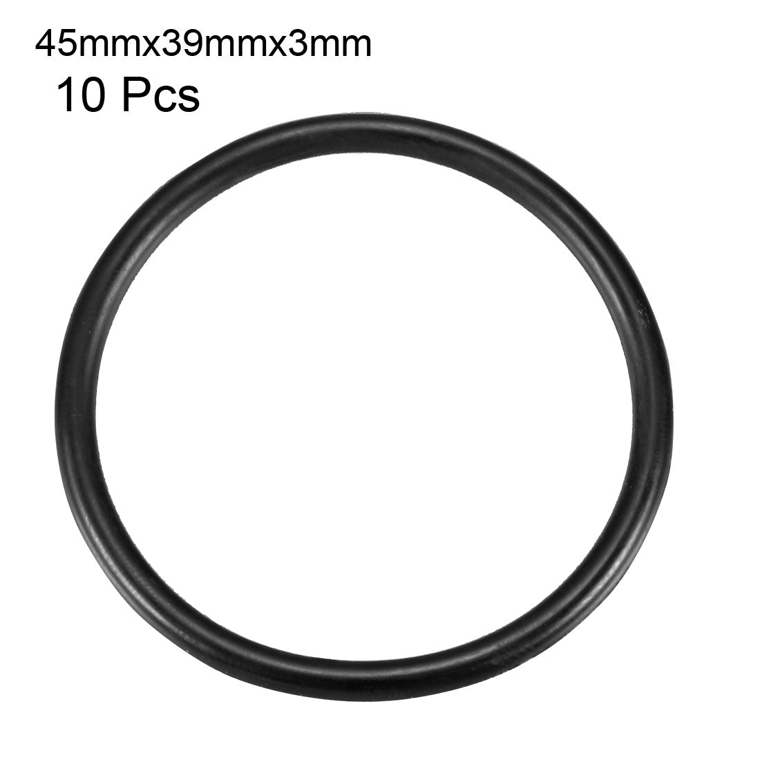 Harfington Nitrile Rubber O-Rings, Metric Buna-N Sealing Gasket Black 10Pcs