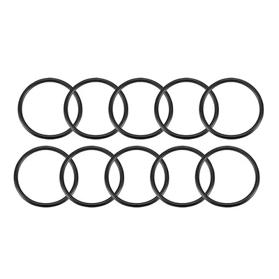 Harfington Nitrile Rubber O-Rings, Metric Buna-N Sealing Gasket Black 10Pcs