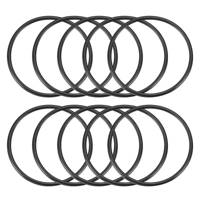 Harfington Nitrile Rubber O-Rings, Metric Buna-N Sealing Gasket Black 10Pcs
