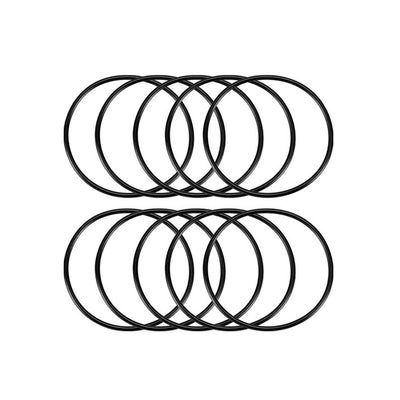 Harfington Nitrile Rubber O-Rings, Metric Buna-N Sealing Gasket Black 10Pcs