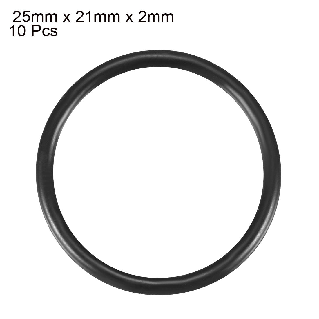 Harfington Nitrile Rubber O-Rings Metric Buna-N Sealing Gasket Black 10Pcs
