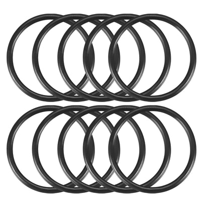 Harfington Nitrile Rubber O-Rings Metric Buna-N Sealing Gasket Black 10Pcs