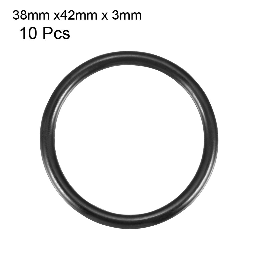 Harfington Nitrile Rubber O-Rings Metric Buna-N Sealing Gasket Black 10Pcs