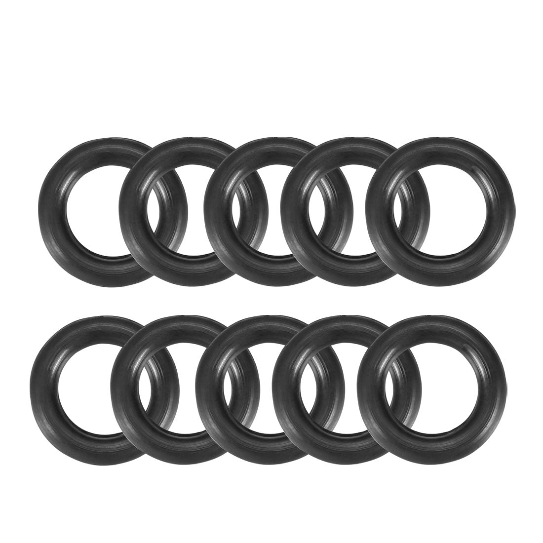 Harfington Nitrile Rubber O-Rings Metric Buna-N Sealing Gasket Black 10Pcs