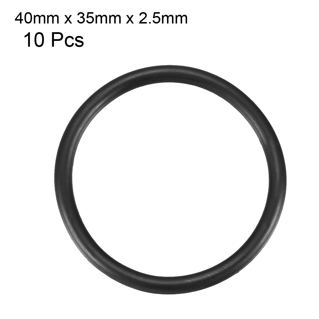 Harfington Nitrile Rubber O-Rings Metric Buna-N Sealing Gasket Black 10Pcs