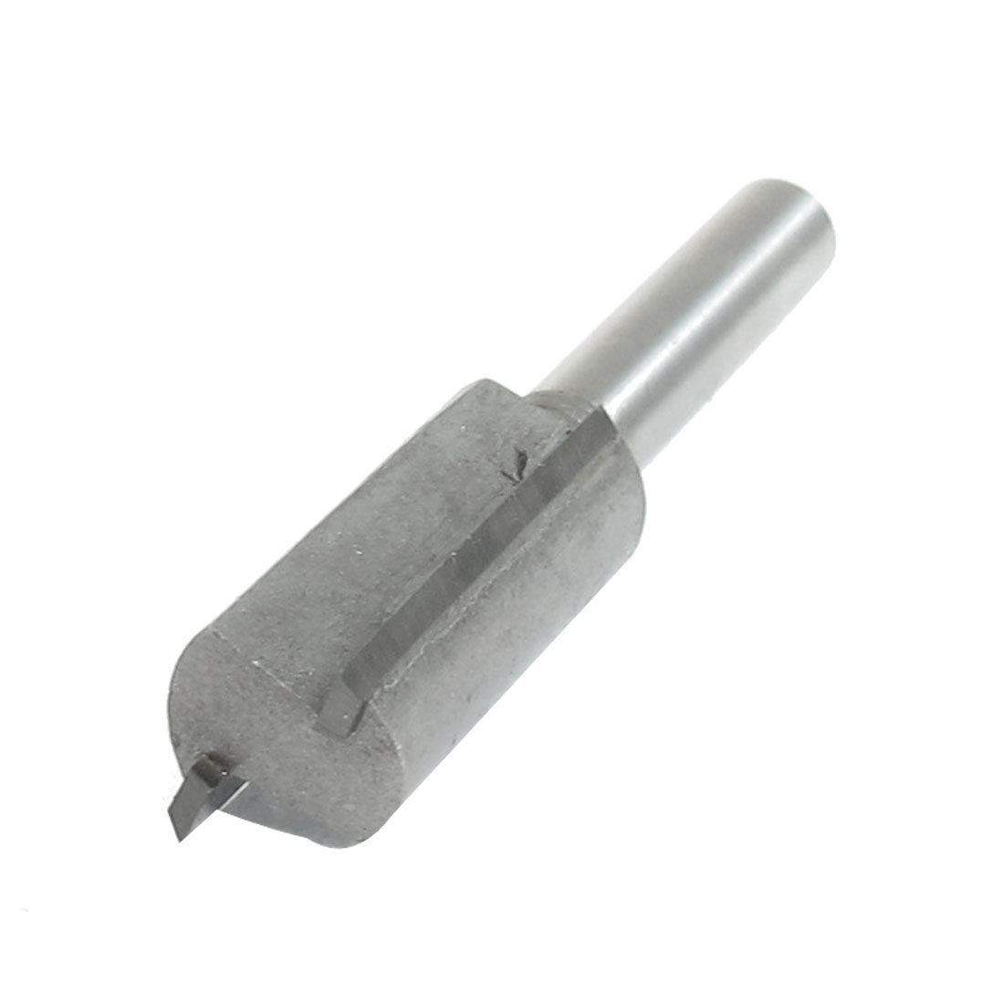 Harfington Silver Tone Double Flutes Cutting Straight Router Bit 1/4" x 1/2"