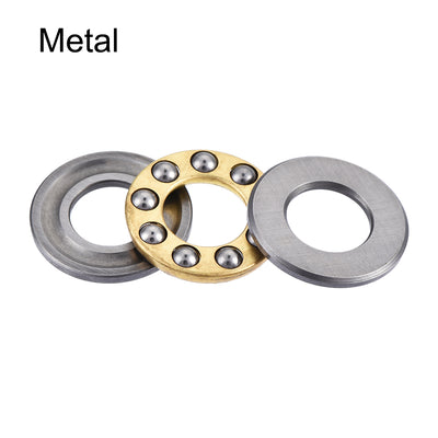 Harfington 16mm x 8mm x 5mm F8*16 Metal Single Direction Thrust Ball Roller Bearing