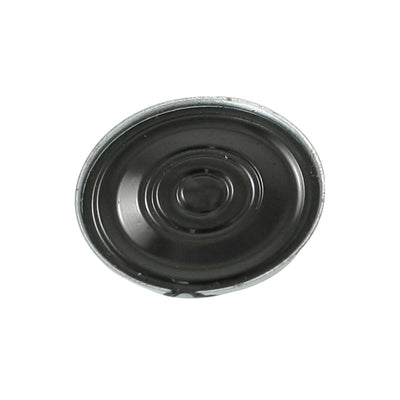 Harfington 0.25W 8 Ohm Silver Tone Black Aluminum Housing Round Magnet Speaker 20mm Dia