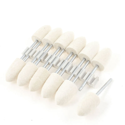 Harfington 12PCS 12mm Tapered Felt head 2.3mm Shank for Power Drill Die Grinder