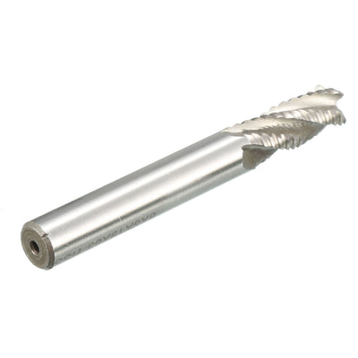 Harfington Milling Cutter Straight 4 Toothed Flutes End Mill 8mm x 8mm x 25mm x 65mm