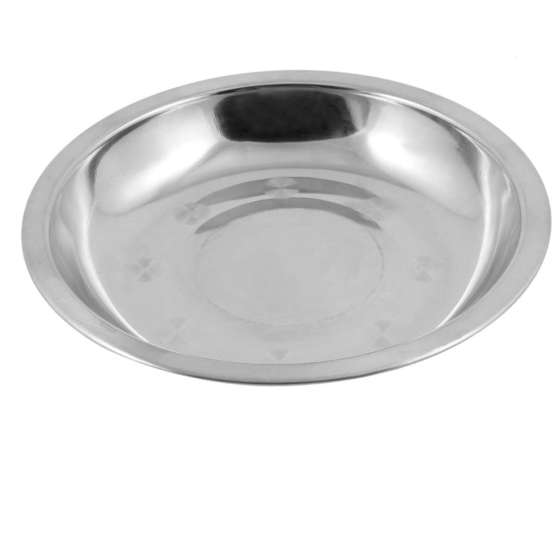 Harfington 15.5cm x 2.1cm Round Silver Tone Stainless Steel Dinner Dish Plate Food Holder