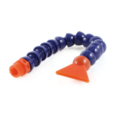 Harfington 0.8" Dia Thread Flat Nozzle Flexible Water Oil Coolant Pipe Hose