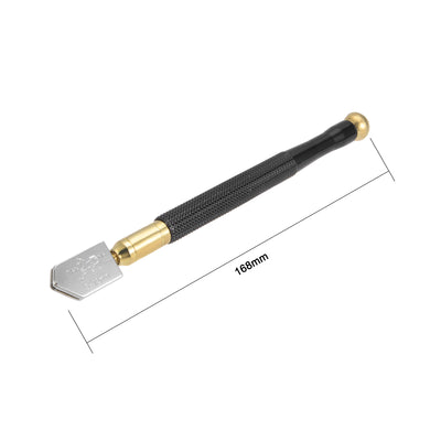 Harfington Glass Cutter, 5mm-12mm Black Pencil Oil Feed Carbide Tip Cutting Tool Kit