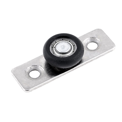 Harfington 0.75" Dia White Roller Metal Axle Sash Pulley Wheel for Window Door
