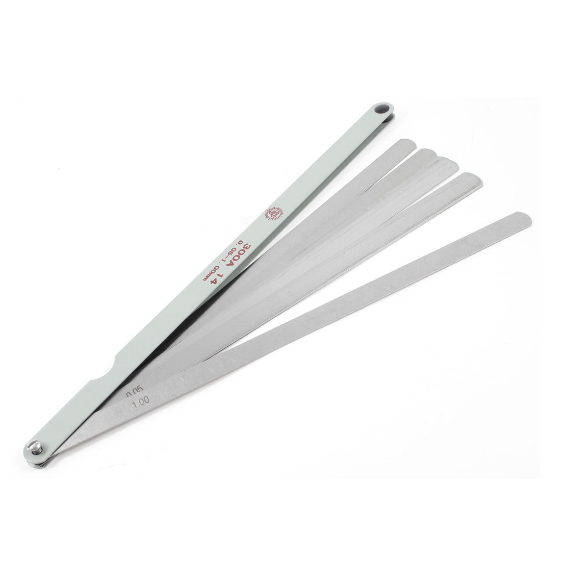 Harfington 14 in 1 Silver Tone 0.05-1mm Gap Filler Feeler Gauge Measurement Tool