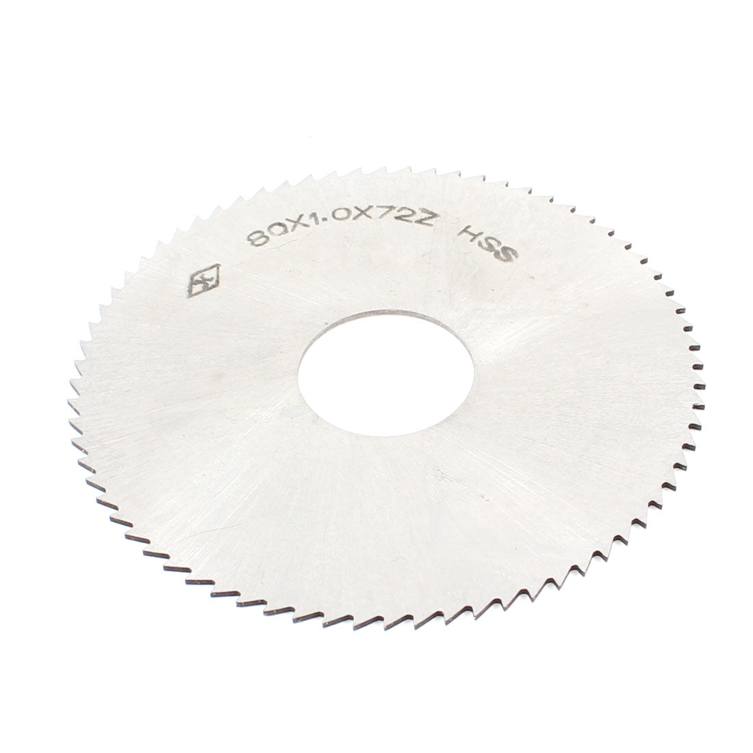 Harfington 80mm x 1.0mm x 22mm HSS Milling Cutter 72T Slitting Saw Silver Tone