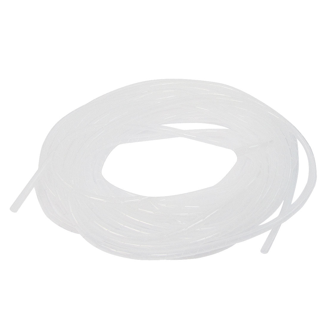 Harfington 16m x 6mm Flexible PE Polyethylene Spiral Cable Wire Wrap Tube White
