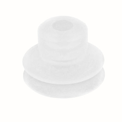 Harfington 0.31" Inner Dia Mini Silicone Vacuum Suction Cup Filter Clear White