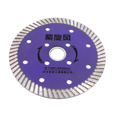 Harfington Purple Silver Tone 105mm Diameter Sintered Diamond Saw Flake Masonry Cutting Disc