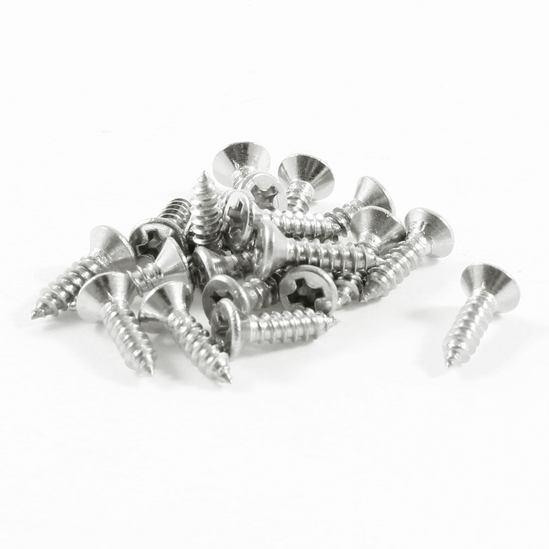 Harfington 12mmx3mm Thread Diameter Stainless Steel Crosshead Self Tapping Screw 20Pcs