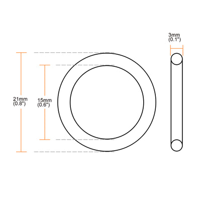 Harfington Nitrile Rubber O-Rings, Metric Sealing Gasket