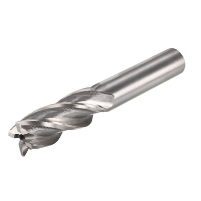Harfington 14mm x 12mm x 26mm x 83mm 4 Flutes HSS-AL End Mill Milling Cutter Tool