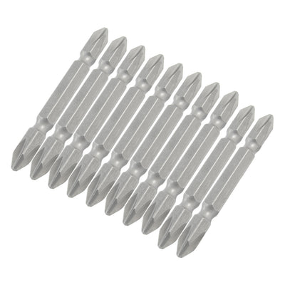 Harfington 2.6" Long Dual End Crosshead Magnetic Body PH2 Screwdriver Bits 10 Pcs