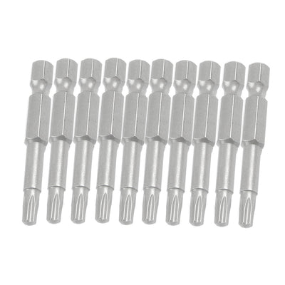 Harfington 1/4" Hexagon Shank 4mm T20 Magnetic Tip Torx Screwdriver Bits 10 Pcs