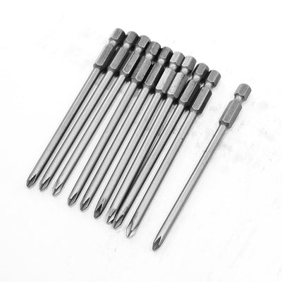Harfington 4mm Dia Bit Hardware Part Magnetic Phillips PH1 Type Screwdriver Bits 10 Pcs