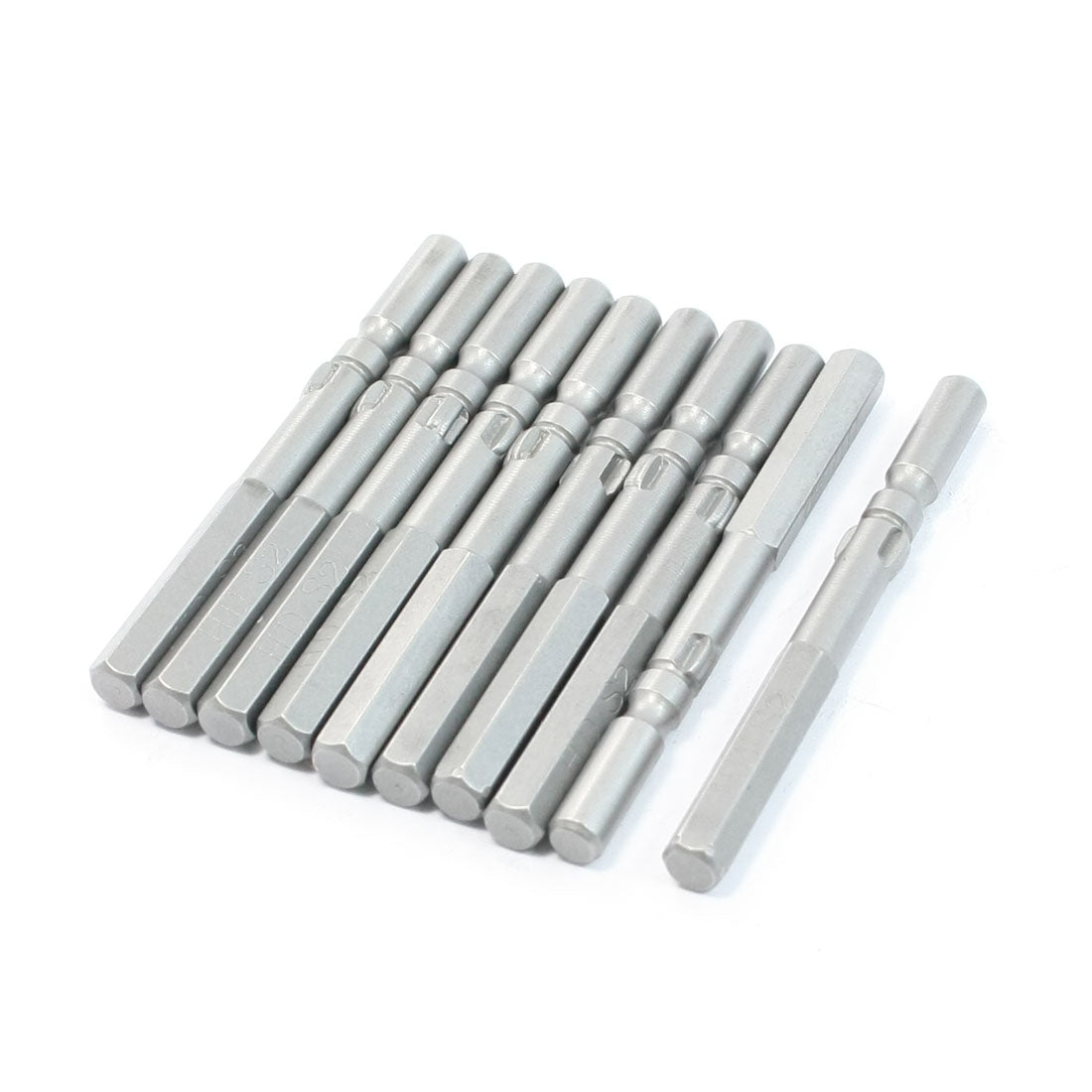 Harfington Repair Tool 5mm Hex Shank 60mm Long 5mm Hexagon Tip Screwdriver Bits 10 Pcs