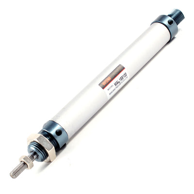 Harfington 16mm Bore 100mm Stroke Aluminum Alloy Pneumatic Mini Air Cylinder MAL16x100