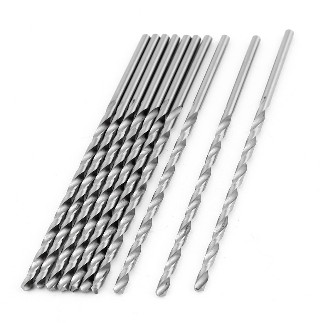 Harfington 10PCS Split Point Straight Shank Fully Ground Spiral Twist Drill Bits 3.0mm Dia