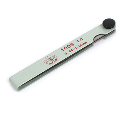 Harfington 1cm Wide 0.05-1.00mm Range Thickness Gage Feeler Gauge 14 Leaves