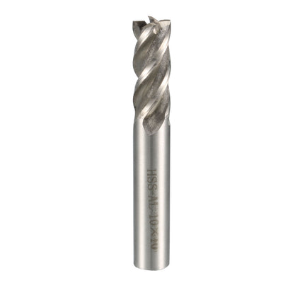 Harfington 10mm x 10mm Milling Cutter 22mm Cutting Depth 4 Flutes End Mill Tool