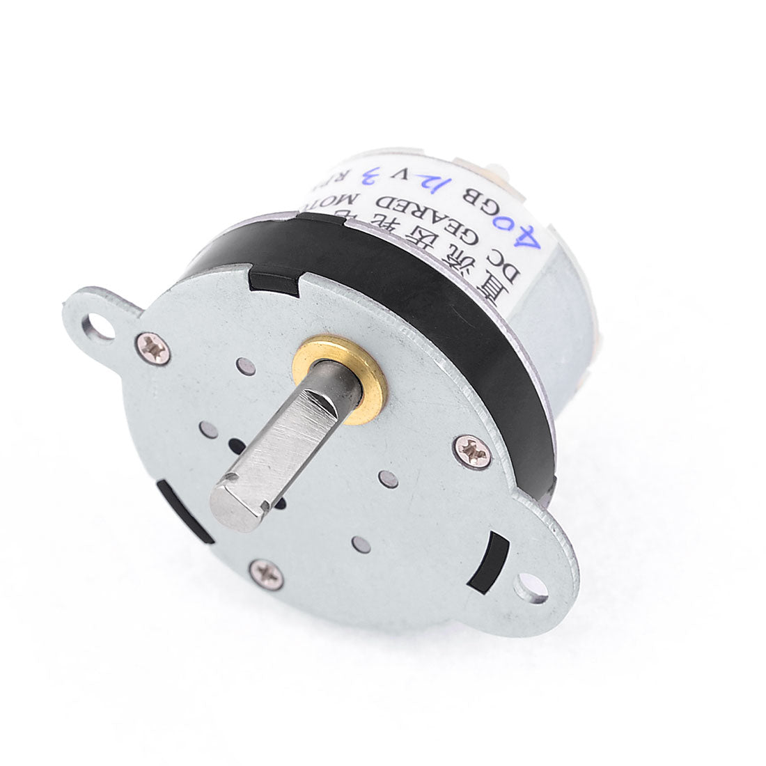 Harfington 12VDC 3RPM High Torque 5mm Shaft Diameter Electric Geared Motor