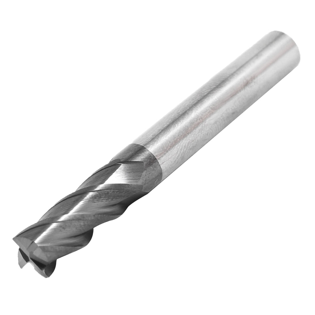 Harfington Helical Groove 6mm Cutting Dia 4 Flutes Tungsten Carbide End Milling Cutter