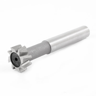 Harfington HSS 8 Flutes 20mm Dia 8mm Depth T Slot Cutter End Milling Cutting Tool