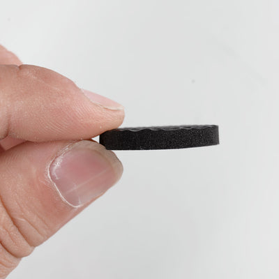 Harfington 18 Pcs Black 2.5cm Diameter Nonslip Table Chair Leg Felt Cushion Pad